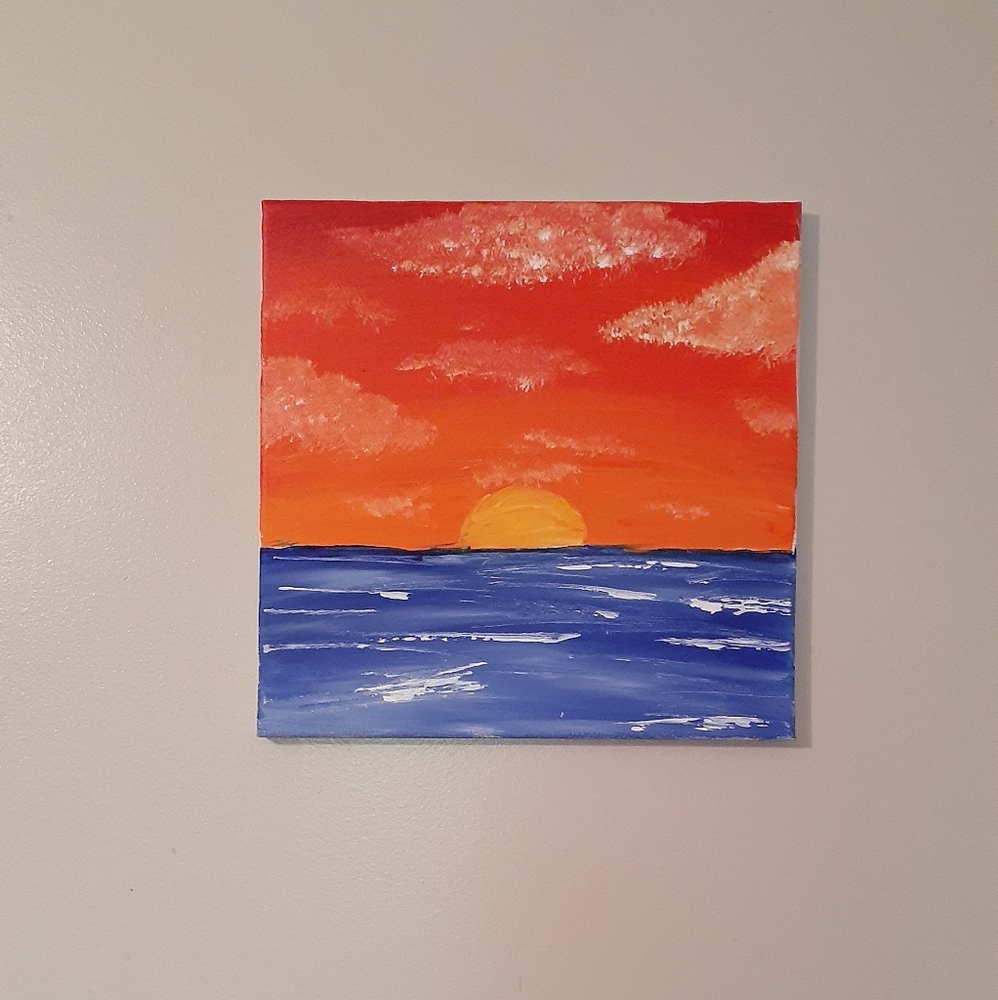Sunset Painting Handmade